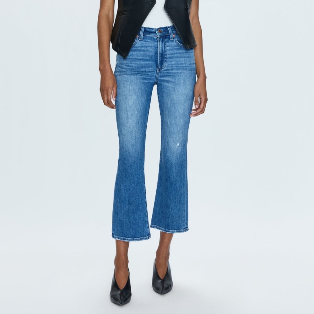 Pistola Lennon high rise crop boot jeans